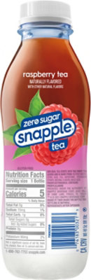 Snapple Zero Sugar Raspberry Tea In Recycled Plastic Bottle - 16 Fl. Oz. - Image 9