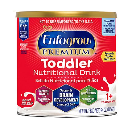 Enfagrow Premium Milk Toddler Next Step Natural Milk Flavor Powder Can - 24 Oz - Image 1