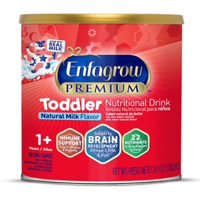 Enfagrow Premium Milk Toddler Next Step Natural Milk Flavor Powder Can - 24 Oz