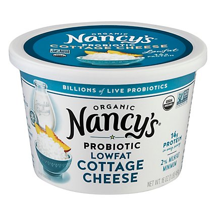 Nancys Organic Cottage Cheese Lowfat - 16 Oz - Image 1