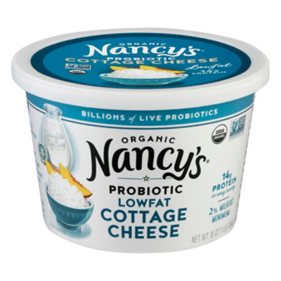 Nancys Organic Cottage Cheese Lowfat - 16 Oz