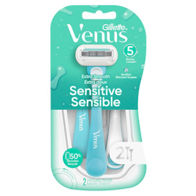 Gillette Venus Extra Smooth Sensitive Womens Disposable Razors - 2 Count - Image 7