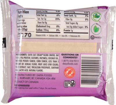 Daiya Dairy Free Provolone Style Vegan Cheese Slices - 7.8 Oz - Image 5