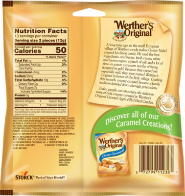 Werthers Original Caramel Hard Candies Caramel Apple Filled - 5.5 Oz - Image 5