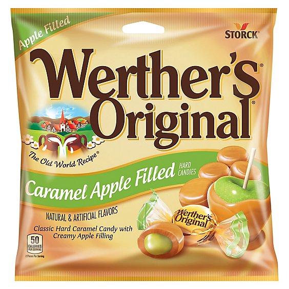 Werthers Original Caramel Hard Candies Caramel Apple Filled - 5.5 Oz