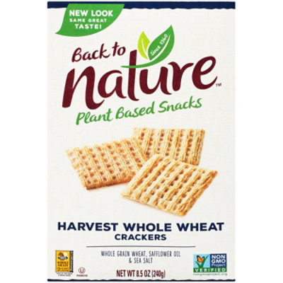 back to NATURE Crackers Harvest Whole Wheat - 8.5 Oz - Image 2