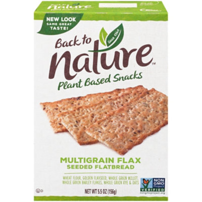 back to NATURE Crackers Flatbread Multigrain Flax Seeded - 5.5 Oz - Image 3