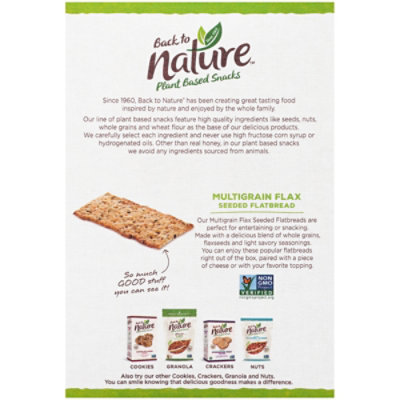 back to NATURE Crackers Flatbread Multigrain Flax Seeded - 5.5 Oz - Image 6