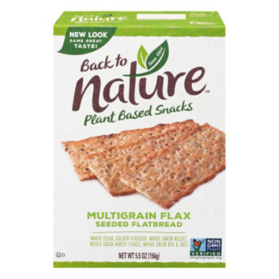 back to NATURE Crackers Flatbread Multigrain Flax Seeded - 5.5 Oz - Image 1