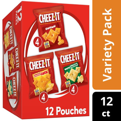 Cheez-It Baked Snack Crackers Variety Pack 12 Count - 12.1 Oz - Image 1