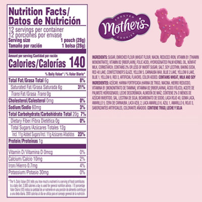 Mother's Original Circus Animal Cookies 1 Oz Bag - 12 Count - Image 3