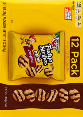 Keebler Fudge Stripes Cookies Minis Original - 12-1 Oz - Image 3