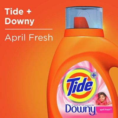 Tide Plus Touch of Downy April Fresh HE Compatible Liquid Laundry Detergent 59 Loads - 92 Fl. Oz. - Image 5