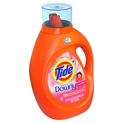 Tide Plus Touch of Downy April Fresh HE Compatible Liquid Laundry Detergent 59 Loads - 92 Fl. Oz. - Image 3