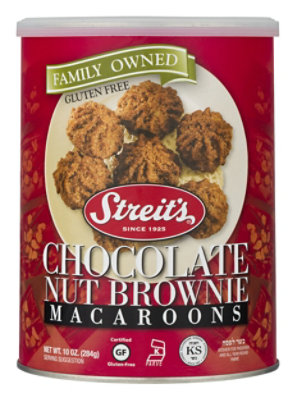 Streits Chocolate Nut Brownie All Natural Macaroons - 10 Oz - Image 1