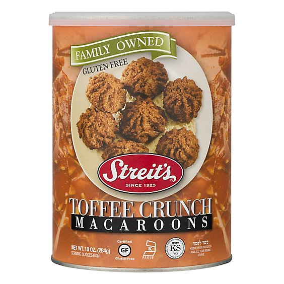 Streits Toffee Crunch All Natural Macaroons - 10 Oz