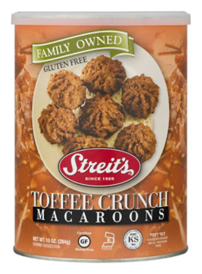 Streits Toffee Crunch All Natural Macaroons - 10 Oz