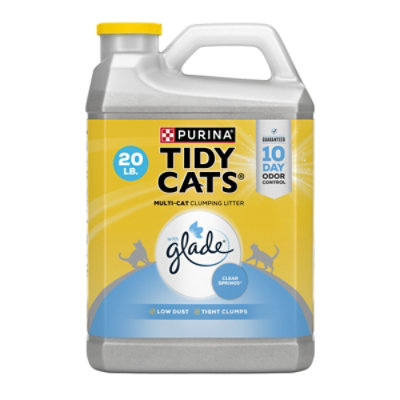 Purina Tidy Cats Cat Litter Clumping For Multiple Cats With Glade Clear Springs Jug - 20 Lb - Image 1