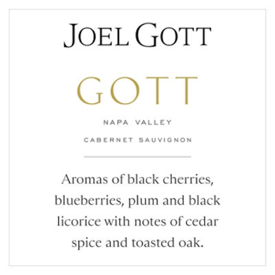 Gott Reserve Napa Valley Cabernet Sauvignon Red Wine 13.9% ABV Bottle - 750 Ml - Image 2