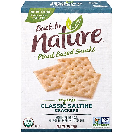 back to NATURE Crackers Organic Classic Saltine - 7 Oz
