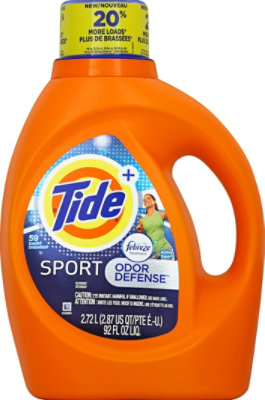 Tide Plus Laundry Detergent Liquid Febreze Freshness Sport Odor Defense - 92 Fl. Oz. - Image 2