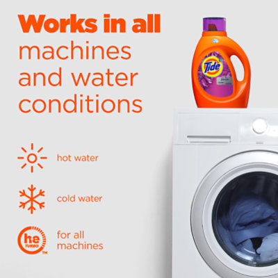 Tide Plus Febreze Freshness Spring & Renewal HE Turbo Clean Liquid Laundry Detergent - 46 Fl. Oz. - Image 7