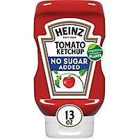 Heinz Tomato Ketchup with No Sugar Added Bottle - 13 Oz - Image 3