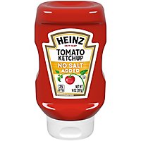 Heinz Tomato Ketchup with No Salt Added Bottle - 14 Oz - Image 5
