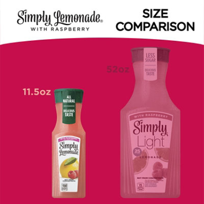 Simply Lemonade Juice All Natural With Raspberry - 11.5 Fl. Oz. - Image 5