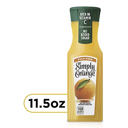 Simply Orange Juice Pulp Free - 11.5 Fl. Oz. - Image 1