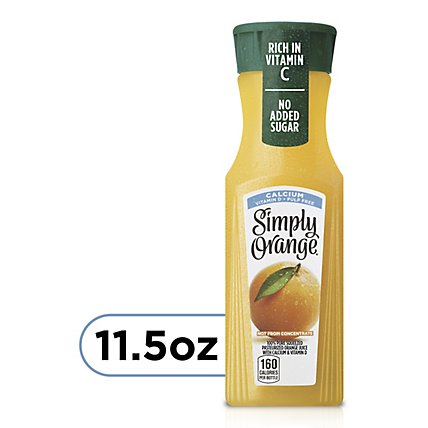 Simply Orange Juice Pulp Free With Calcium & Vitamin D - 11.5 Fl. Oz. - Image 1