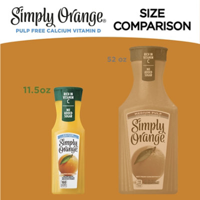Simply Orange Juice Pulp Free With Calcium & Vitamin D - 11.5 Fl. Oz. - Image 5