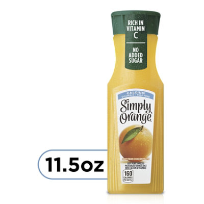 Simply Orange Juice Pulp Free With Calcium & Vitamin D - 11.5 Fl. Oz.