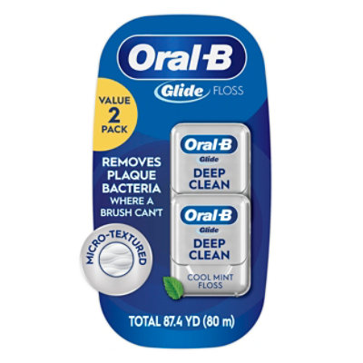 Oral-B Glide Pro-Health Deep Clean Cool Mint Dental Floss Value Pack - 2 Count - Image 1