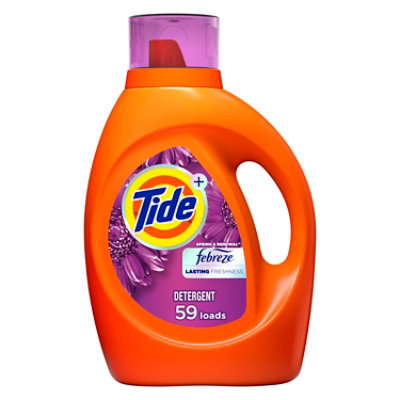 Tide Plus Febreze Freshness Spring & Renewal Clean Liquid Laundry Detergent - 92 Fl. Oz.