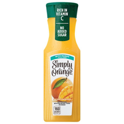 Simply Orange Pulp Free With Mango - 11.5 Fl. Oz. - Image 1