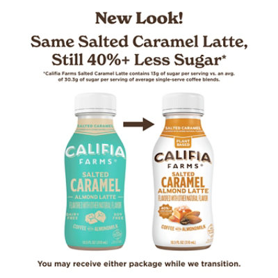 Califia Farms Salted Caramel Cold Brew Coffee with Almond Milk - 10.5 Fl. Oz. - Image 2