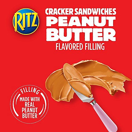 RITZ Crackers Sandwiches Peanut Butter Family Size Box - 16-1.38 Oz - Image 4