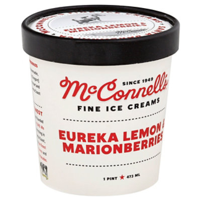 McConnells Ice Cream Eureka Lemon & Marionberries - 1 Pint