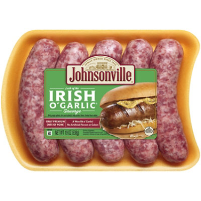 Johnsonville Sausage Irish O Garlic 5 Links - 19 Oz - Image 1