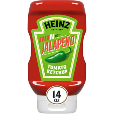 Heinz Jalapeno Tomato Ketchup Blended with Real Jalapeno Bottle - 14 Oz - Image 1