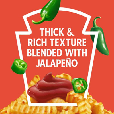 Heinz Jalapeno Tomato Ketchup Blended with Real Jalapeno Bottle - 14 Oz - Image 6