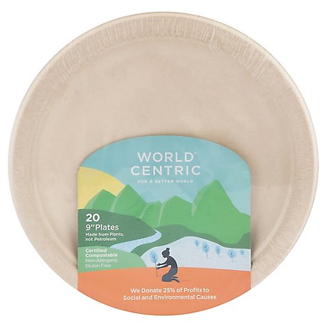 World Centric Plates Gluten Free 9 Inch Wrapper - 20 Count