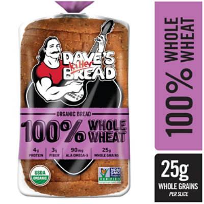 Daves Killer Bread Organic 100% Whole Wheat - 25 Oz