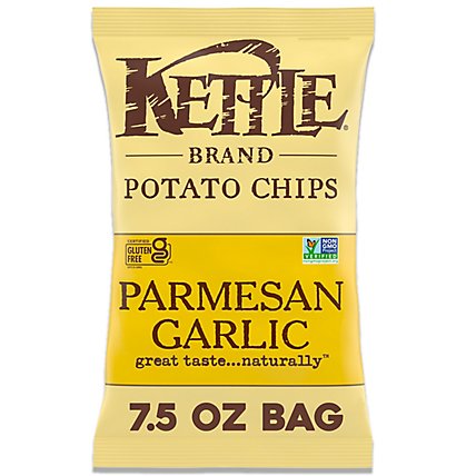Kettle Brand Parmesan Garlic Potato Chips - 7.5 Oz - Image 2