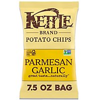 Kettle Brand Parmesan Garlic Potato Chips - 7.5 Oz - Image 2