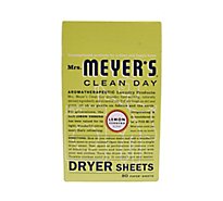 Mrs. Meyers Clean Day Dryer Sheets Lemon Verbena Scent (Pack of 80)