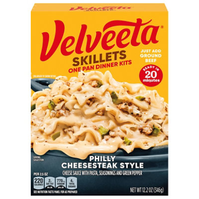 Velveeta Skillets Philly Cheesesteak Style One Pan Dinner Kit - 12.2 Oz - Image 4