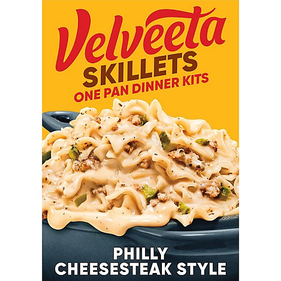 Velveeta Skillets Philly Cheesesteak Style One Pan Dinner Kit Box - 12.2 Oz