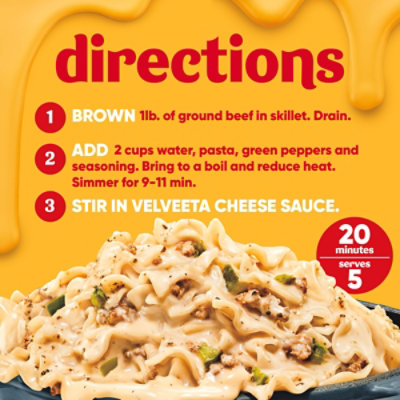 Velveeta Skillets Philly Cheesesteak Style One Pan Dinner Kit - 12.2 Oz - Image 5